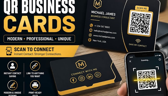design smart qr business cards for modern networking