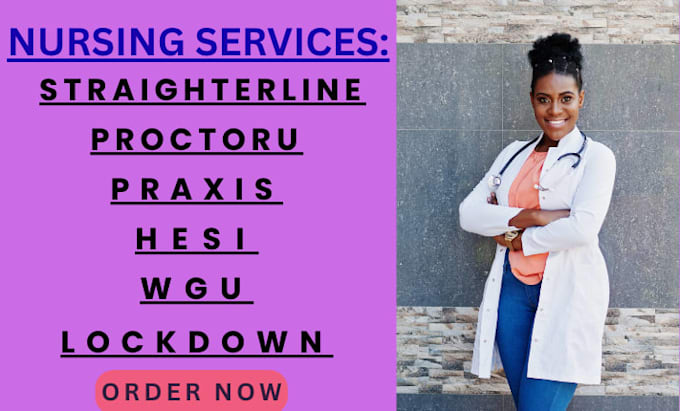 do straighterline, proctoru, praxis, hesi, wgu, lockdown