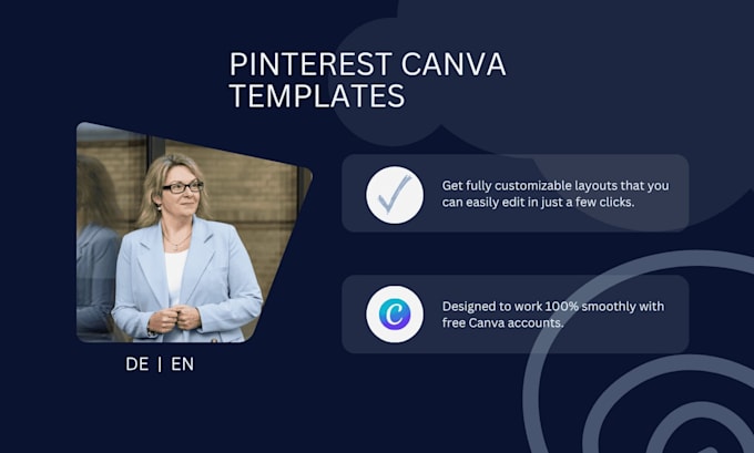 create custom and editable canva pinterest templates