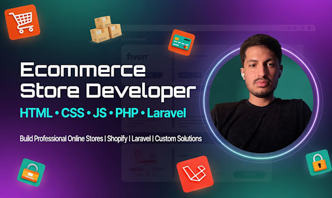 build a custom ecommerce website with admin panel in laravel