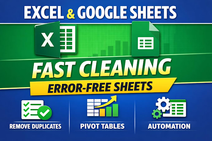 clean, format, organize your messy excel data in 24 hours
