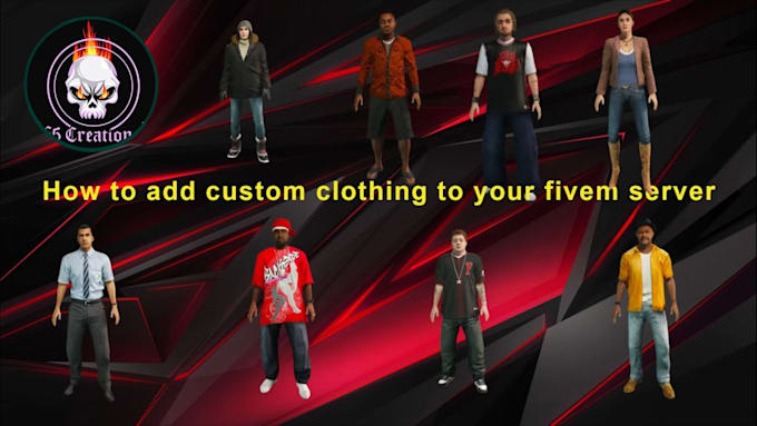 design you professionally made fivem clothing, eup