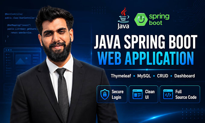 develop a java spring boot thymeleaf web application