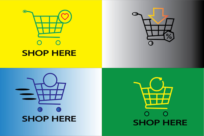 create professional online store buttons and vector icons