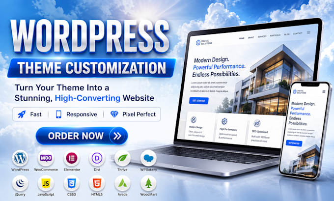 customize a high converting woocommerce store or customize wordpress theme