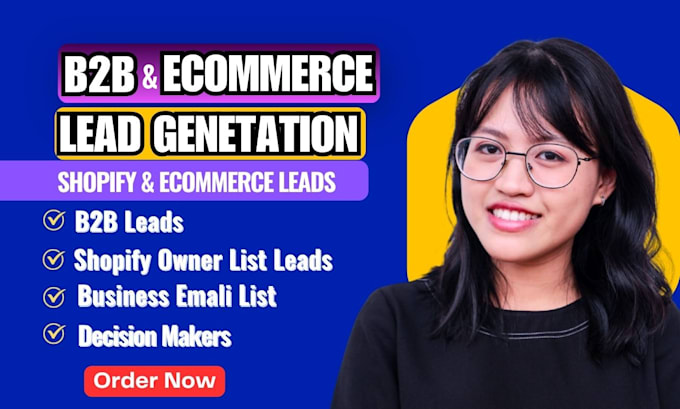 do targeted ecommerce shopify lead generation with verified emails