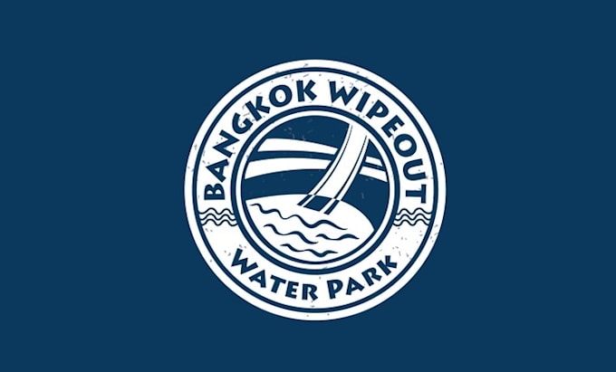 make awesome logo for bangkok wipe out water park