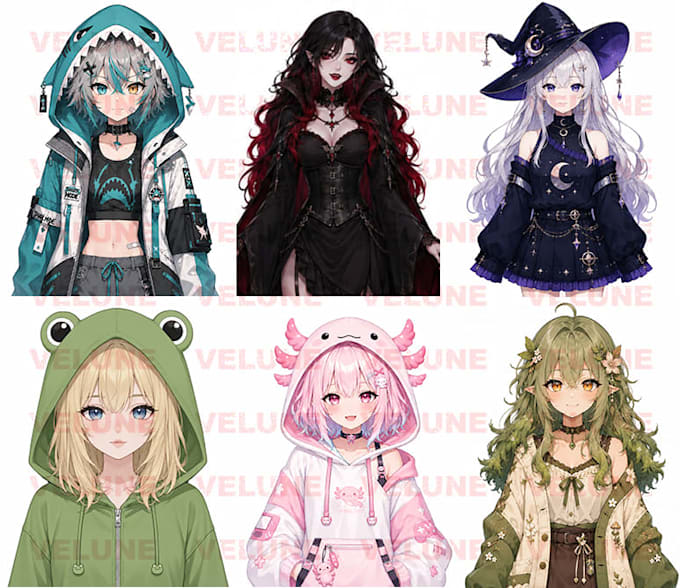 send you halfbody vtuber model ready for rig and animation