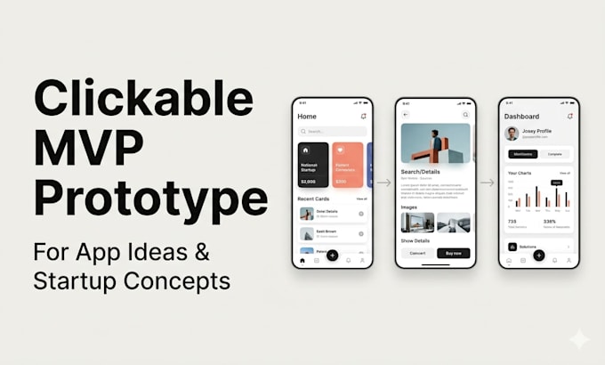 design a clickable mvp prototype for your app idea