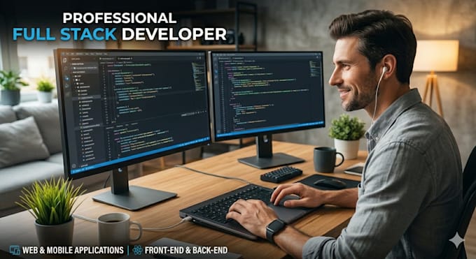 be your full stack developer for customize website and apps