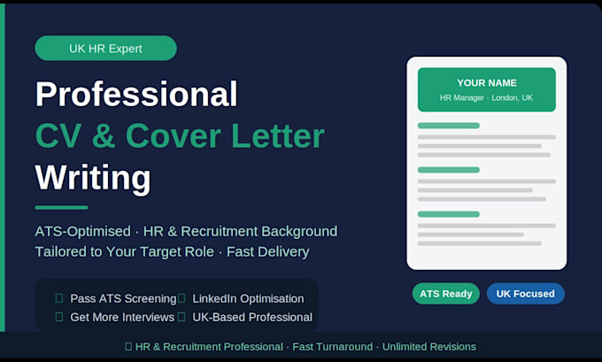 write a ats optimised CV, cover letter and linkedin