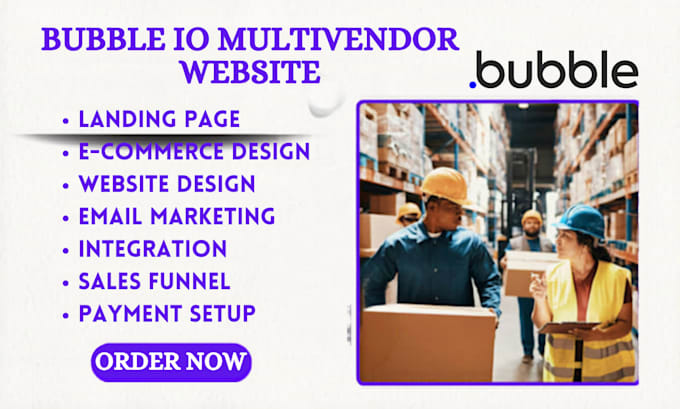 build a custom bubble io multi vendor ecommerce marketplace website