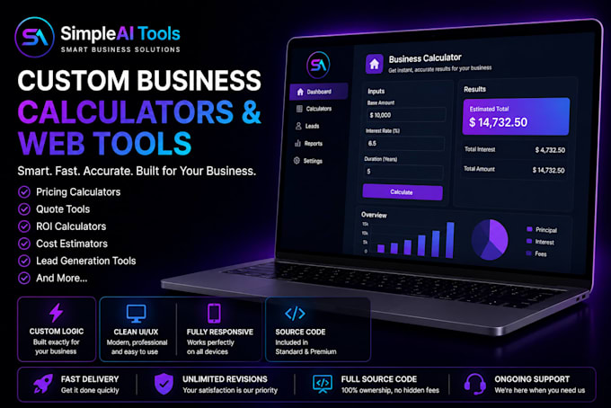 build a custom business calculator or web tool