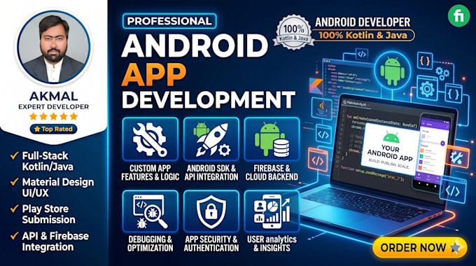 develop android app using flutter