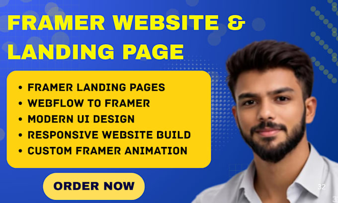 develop, design framer landing page, framer website, convert webflow to framer