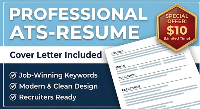 write an ats compliant resume and cover letter