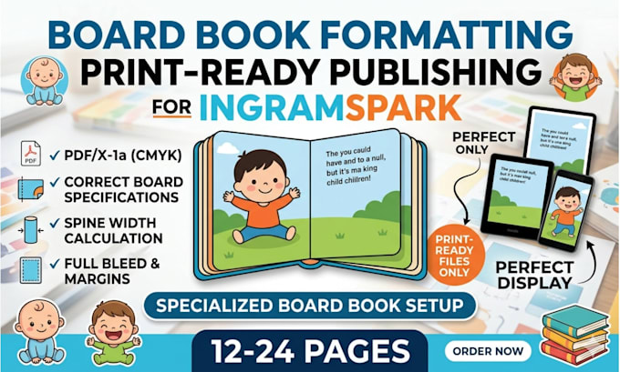 format your board book for ingramspark print ready publishing