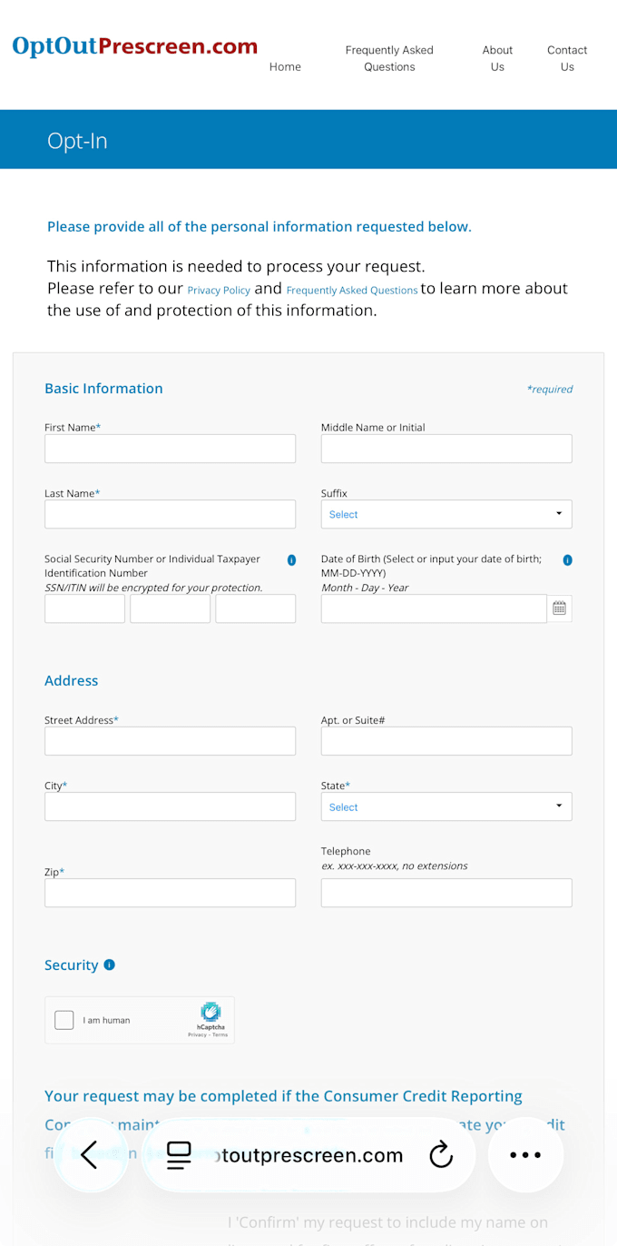 manually create public records accounts for you