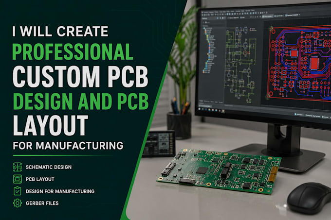 create professional custom pcb design and pcb layout for manufacturing
