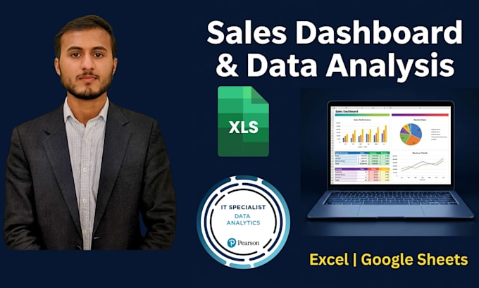 analyze sales data and create excel dashboard for small business
