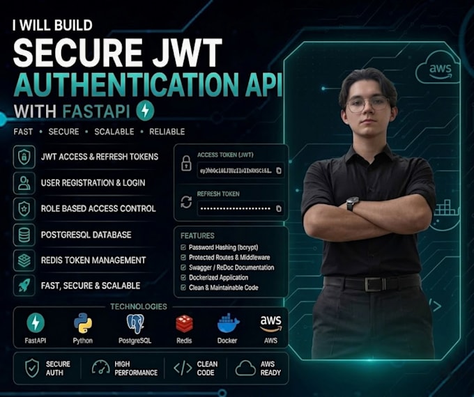 build secure jwt authentication API with fastapi
