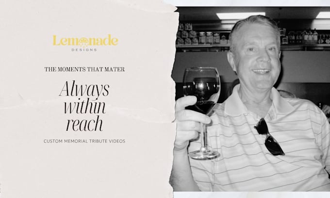 create a memorial tribute video to honor your loved one