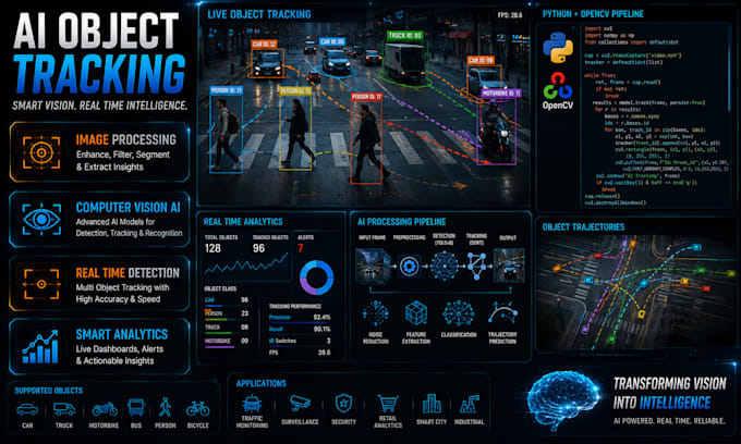 build computer vision ai, image processing and object tracking solutions