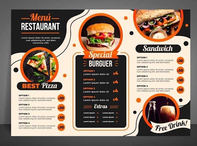 design modern menu restaurant menu digital menu