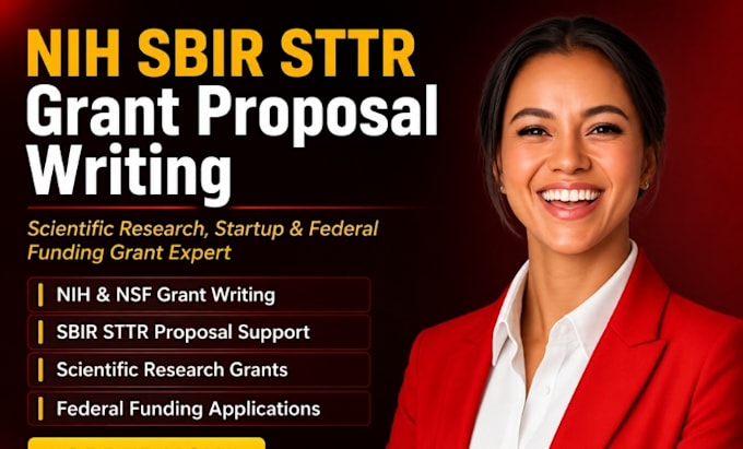 write nih sbir sttr nsf scientific research grant proposals