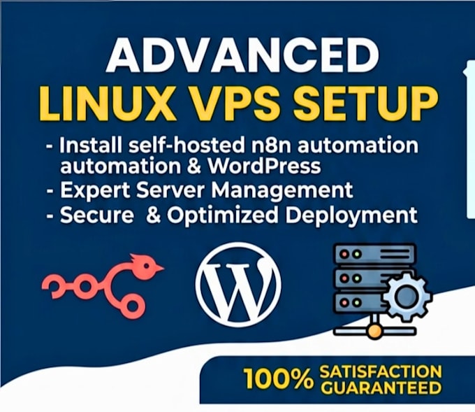 setup linux vps server and deploy self hosted apps or wordpress