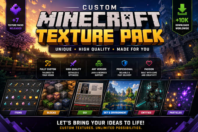make a minecraft texture pack