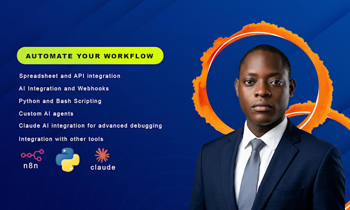 automate your business work flow using python scripts, webhooks and n8n