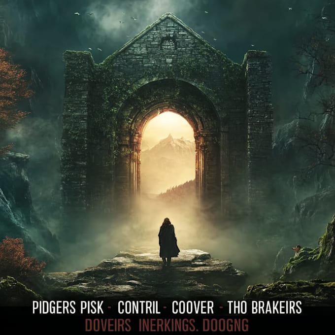 create cinematic novel cover illustration for authors