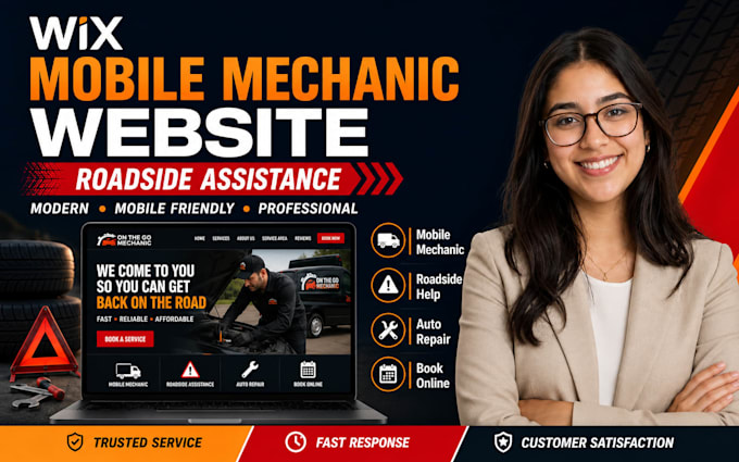 build wix mobile mechanic website roadside assistance website