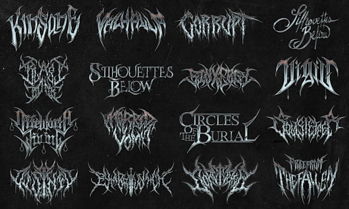 design heavy metal logo