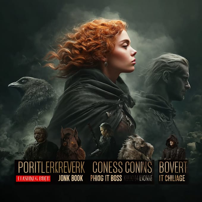 create dark mystical cover art for novels