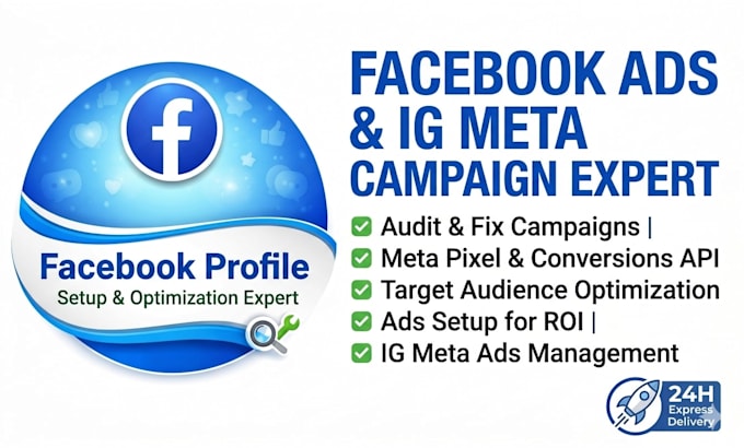 setup audit fix optimize facebook ads ig meta ads campaign for ROI fb pixel