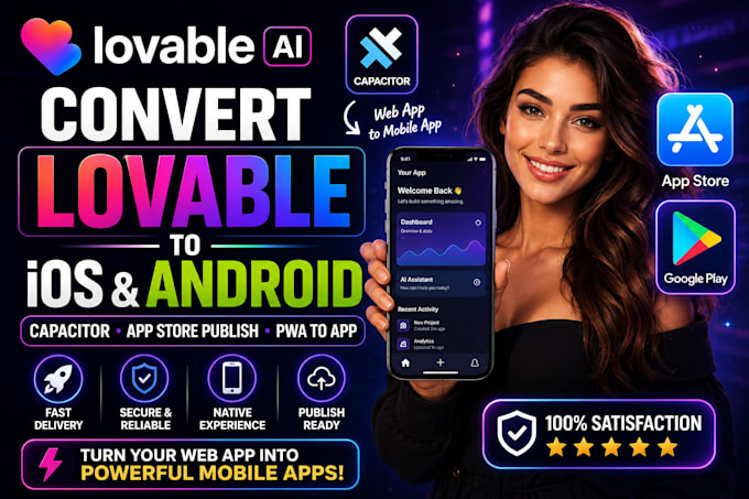 covert lovable to ios android mobile app base 44 rork app using capacitor pwa