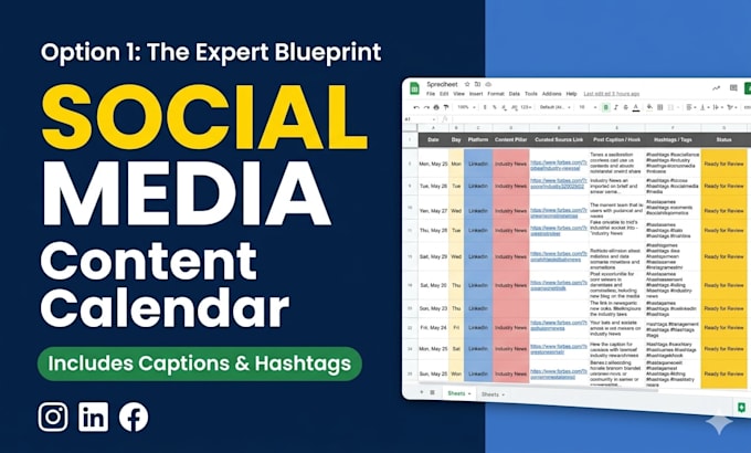 design a monthly social media content calendar