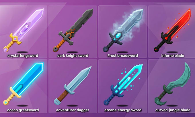 make minecraft weapon sword armor minecraft pvp shield tools using blockbench