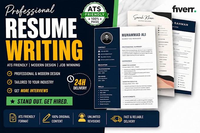Design ats friendly resume, cover letter and linkedin profile by ...