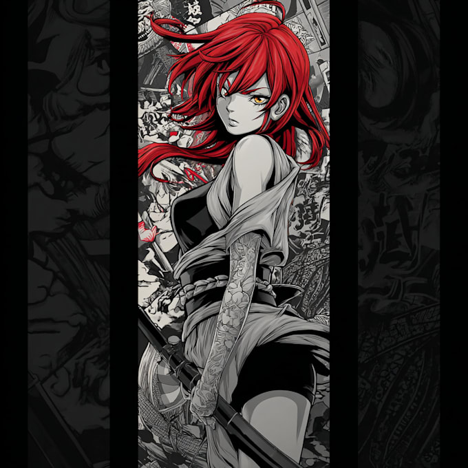 make anime tattoo design