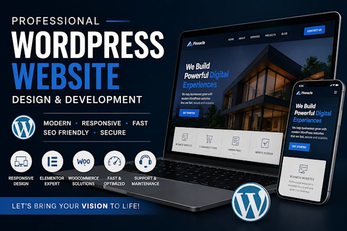 be wordpress developer for responsive wordpress website business website blog