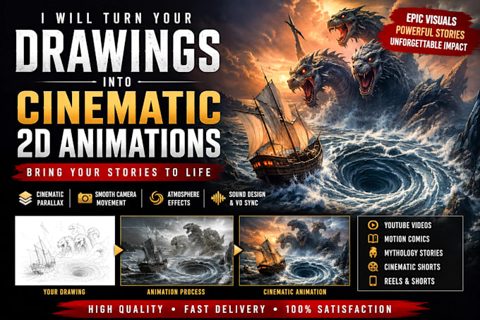 frame drawing or image into 2d animations
