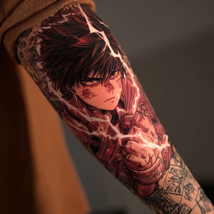 make tattoo anime tattoo