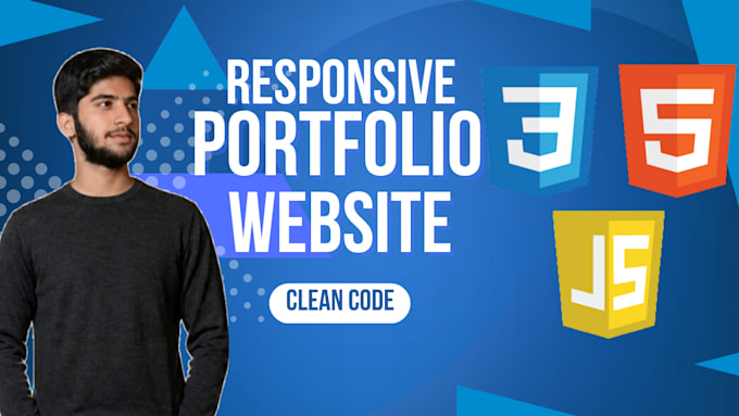 design responsive portfolio website using HTML CSS