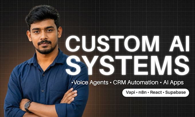 develop custom ai web apps, vapi ai voice agents, and n8n automations