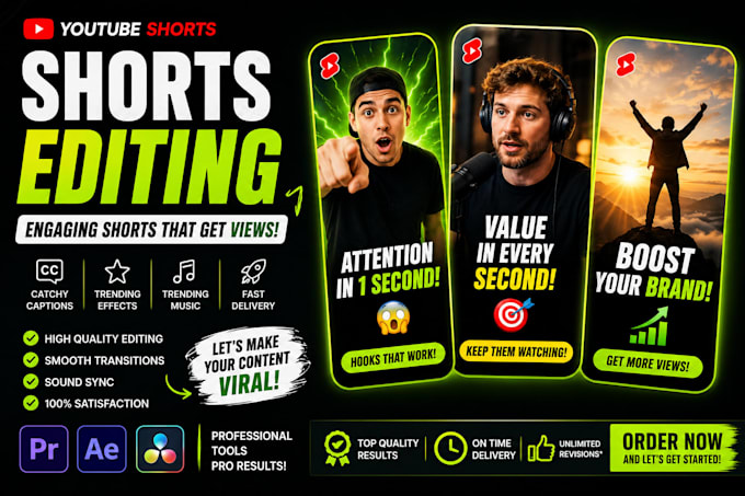edit engaging youtube shorts with captions and effects