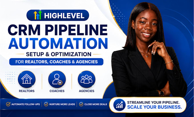 setup realtor go high level CRM pipeline automation agencies ghl lead management