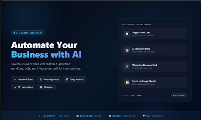 n8n automation n8n ai agent n8n workflow n8n whatsapp chatbot API integra